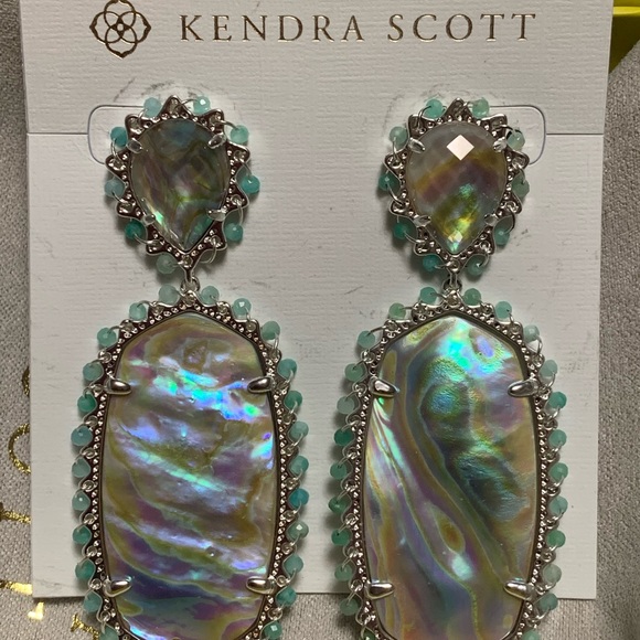 Kendra Scott Iridescent Abalone Parsons - Picture 2 of 2